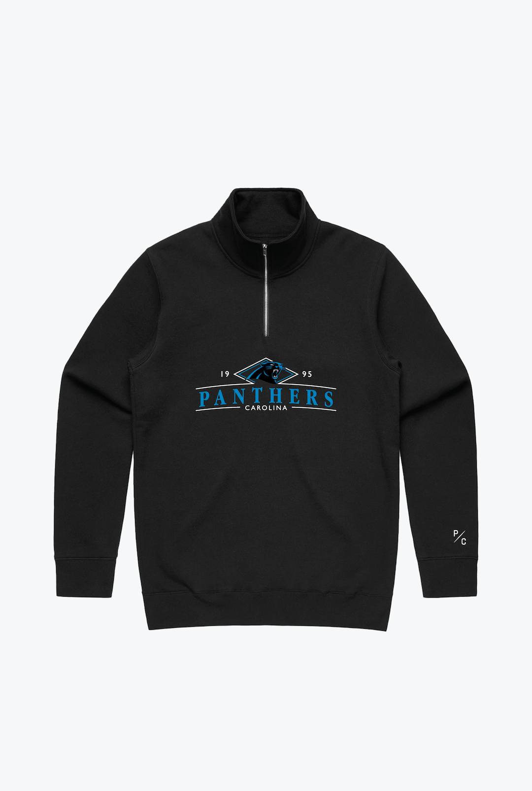 Carolina Panthers Quarter Zip - Black