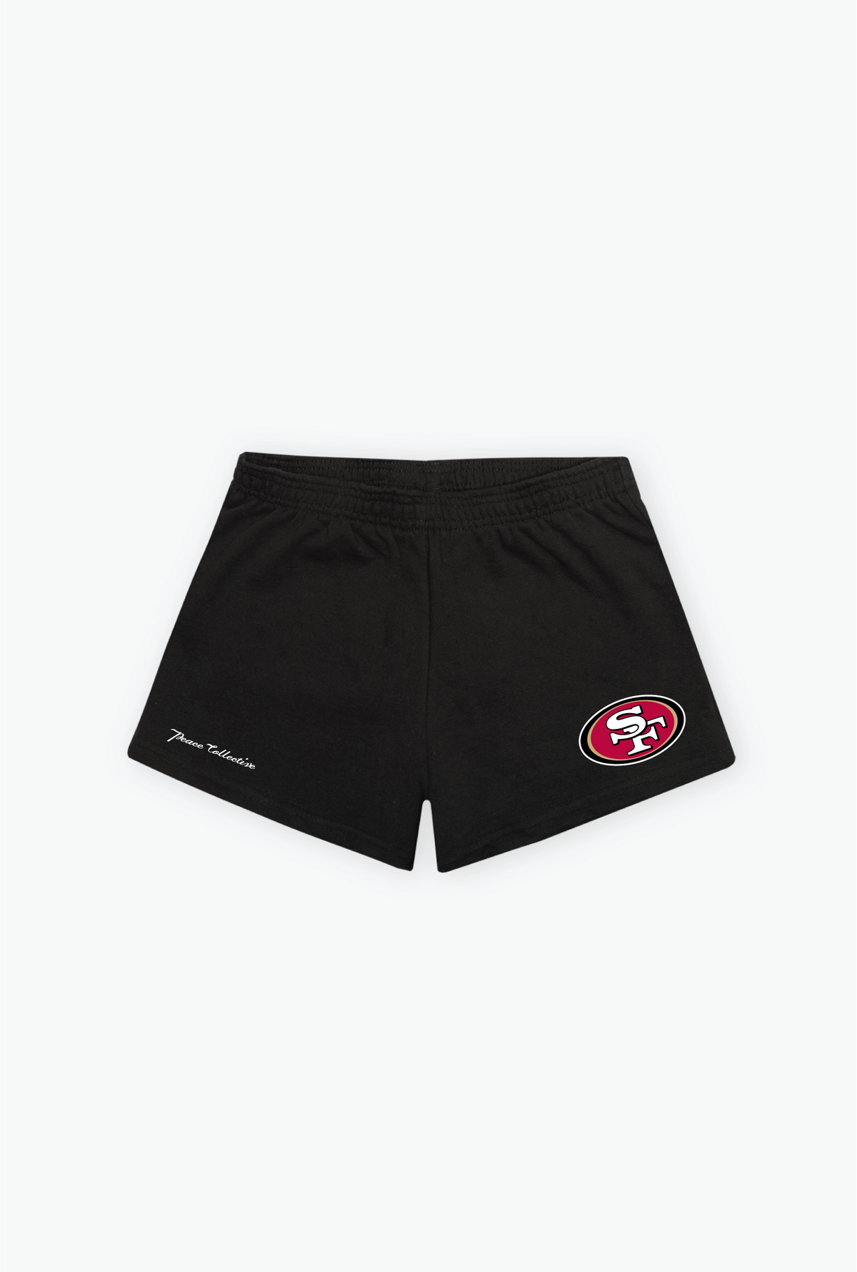 San Francisco 49ers Women's Fleece Shorts - Black
