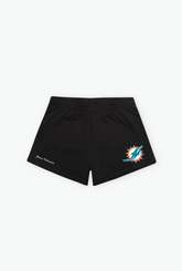 Miami Dolphins Women's Fleece Shorts - Black