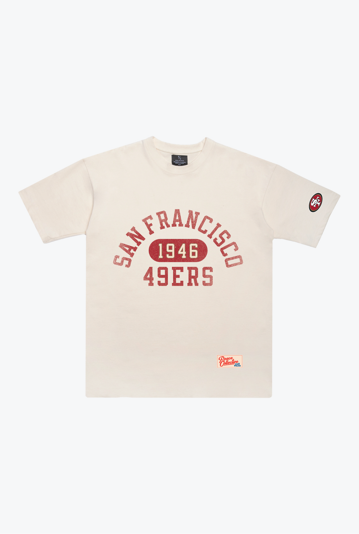 T-shirt épais Athletic Club des 49ers de San Francisco - Ivoire