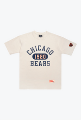 Schweres T-Shirt des Chicago Bears Athletic Club – Elfenbein