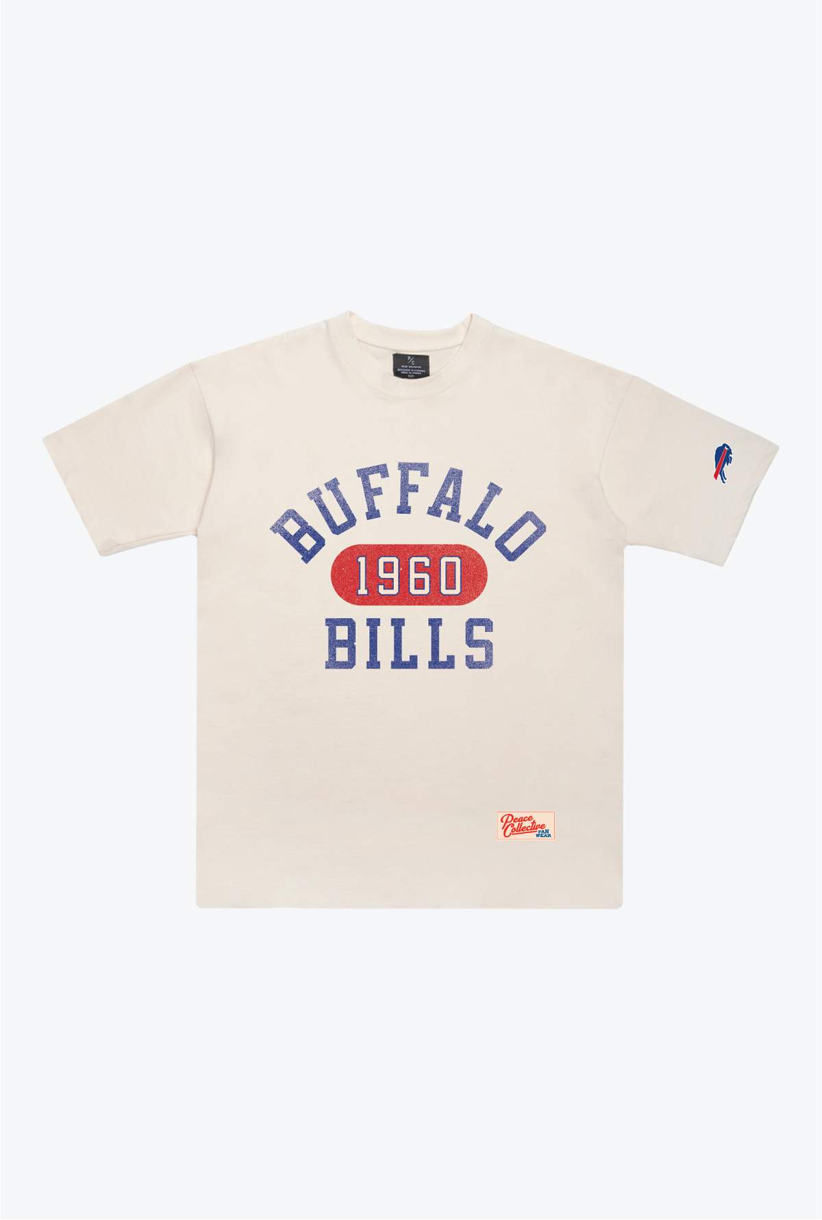 Buffalo Bills Athletic Club Heavyweight T-Shirt - Ivory