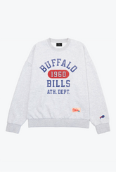 Buffalo Bills Athletic Club Heavyweight Crewneck - Ash