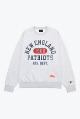 Schwerer Rundhalsausschnitt des New England Patriots Athletic Club - Aschgrau