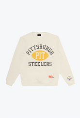 Pittsburgh Steelers Warm Up Heavyweight Rundhalsausschnitt - Elfenbein