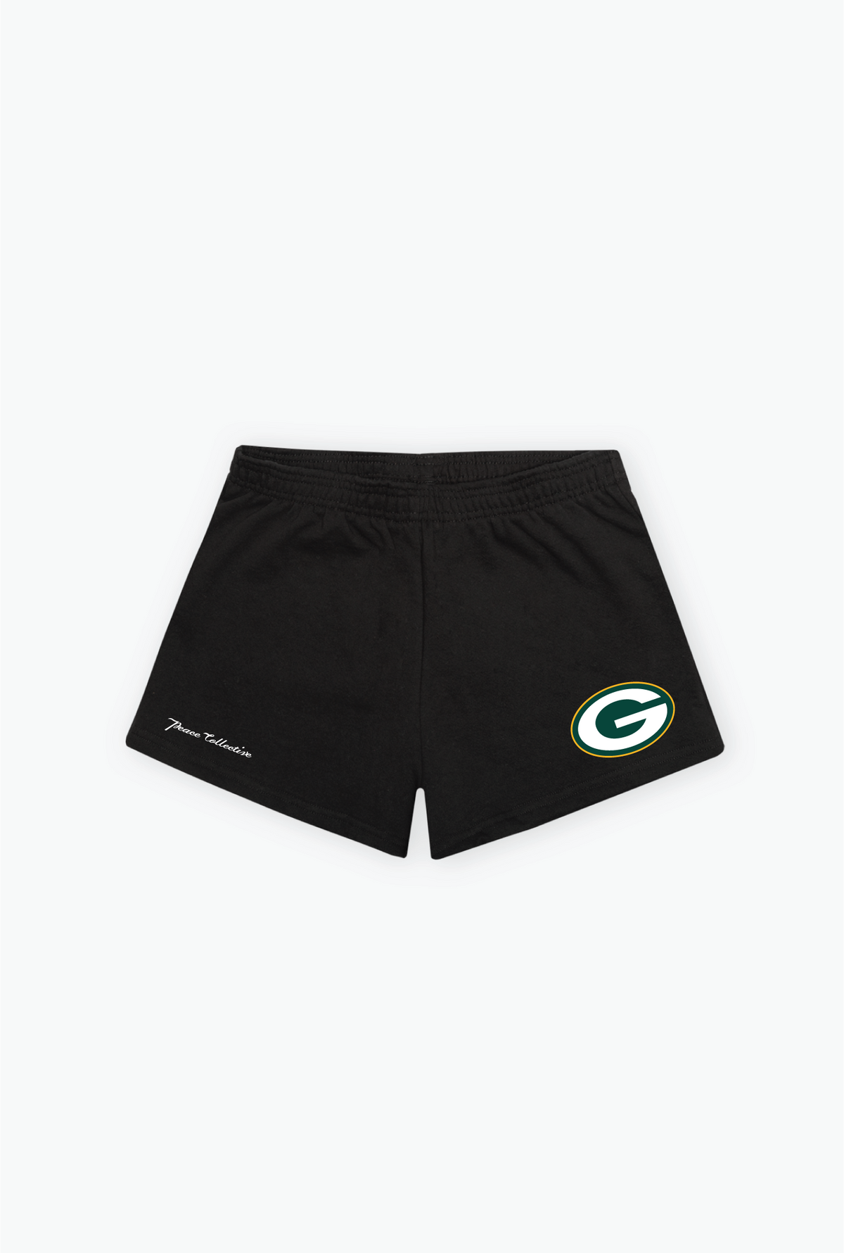 Green Bay Packers Women's Fleece Shorts - Black