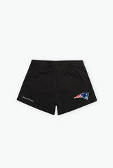New England Patriots Women's Fleece Shorts - Black