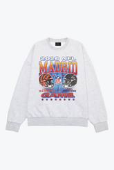 Cincinnati Bengals vs. Atlanta Falcons Madrid Crewneck - Ash