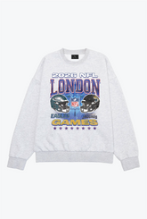 Philadelphia Eagles vs. Jacksonville Jaguars London Crewneck - Ash