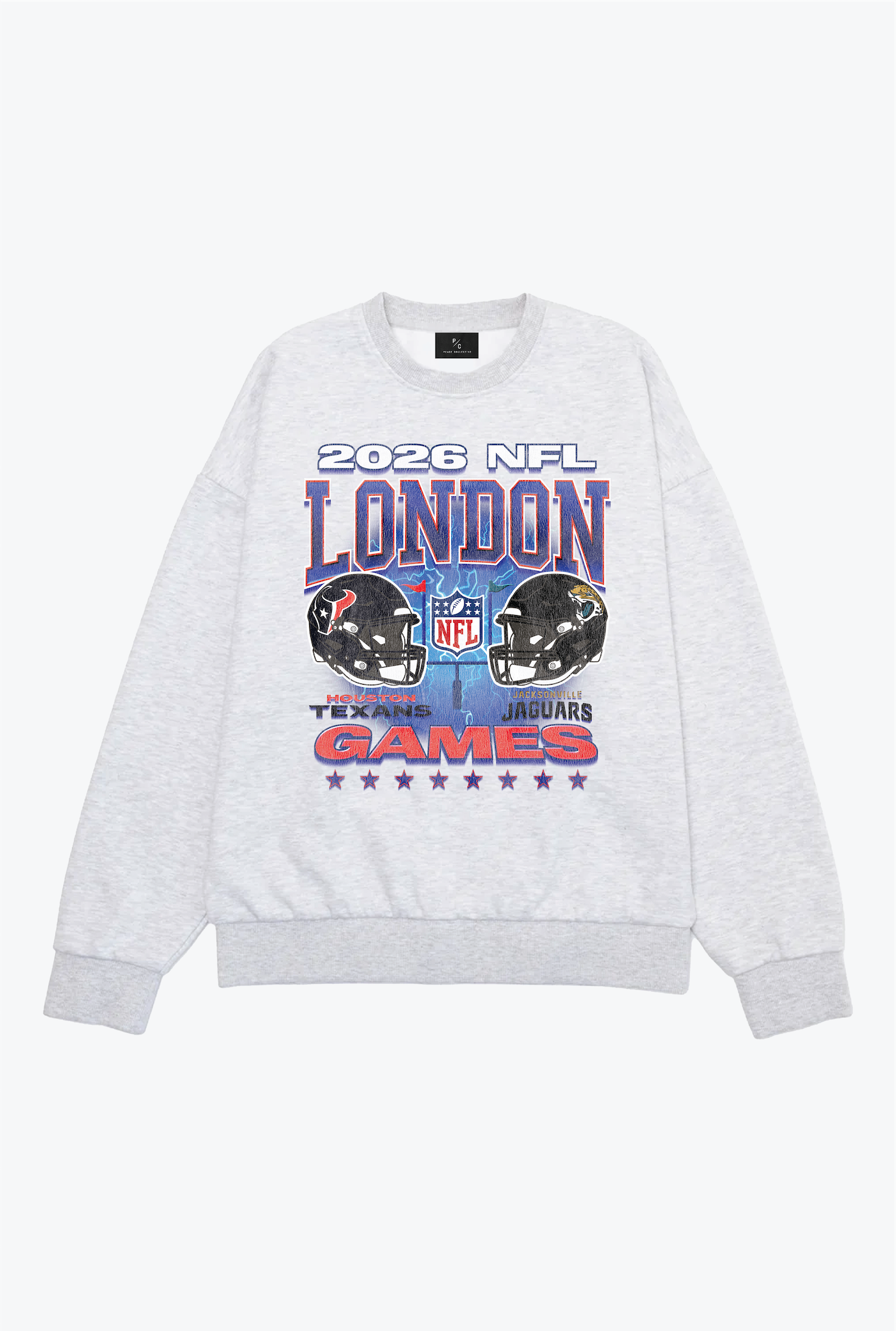 Jacksonville Jaguars vs. Houston Texans London Crewneck - Ash
