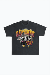 Washington Commanders London Heavyweight Garment Dyed T-Shirt - Black