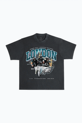 Philadelphia Eagles London Heavyweight Garment Dyed T-Shirt - Black