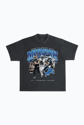 Detroit Lions Players Munich Heavyweight Garment Dyed T-Shirt - Black