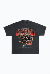 Cincinnati Bengals Madrid Heavyweight Garment Dyed T-Shirt - Black
