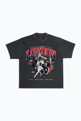 Houston Texans London Heavyweight Garment Dyed T-Shirt - Black