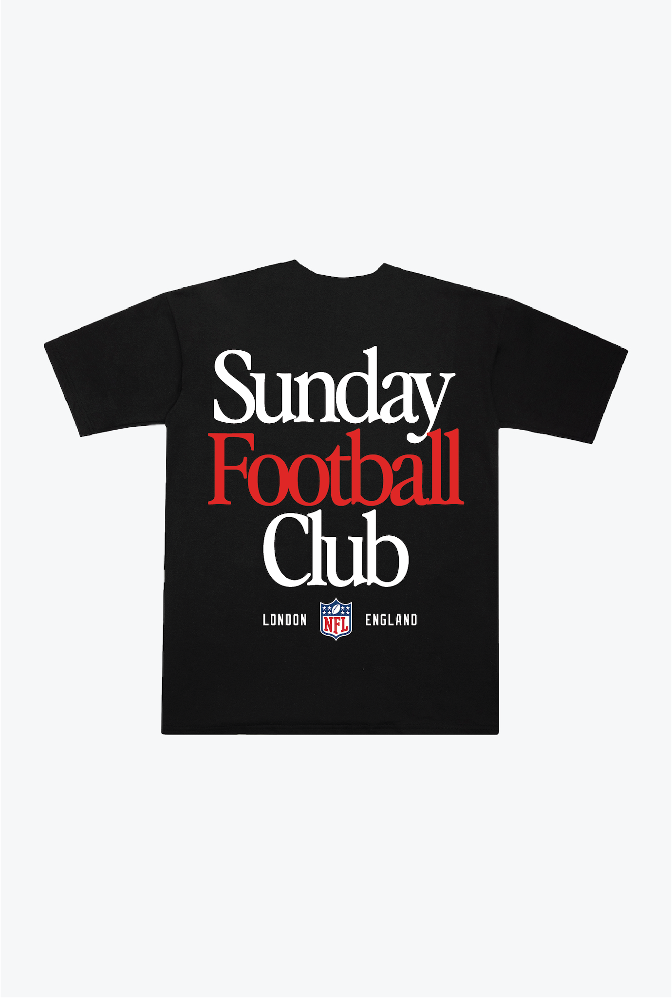 NFL Sunday Football Club London Heavyweight T-Shirt - Black