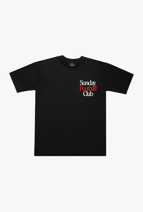 NFL Sunday Football Club London Heavyweight T-Shirt - Black