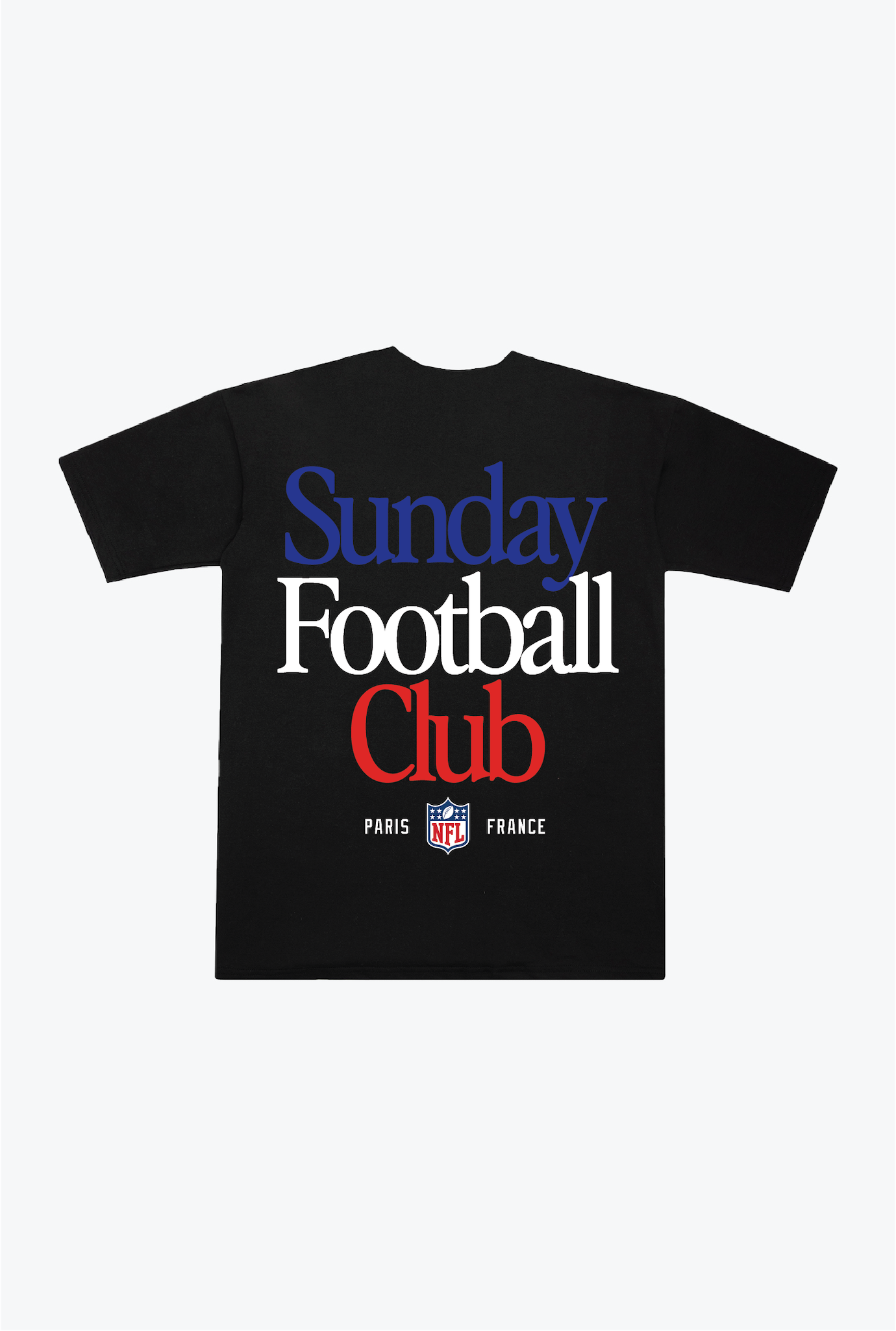 NFL Paris Sunday Football Club Heavyweight T-Shirt - Black