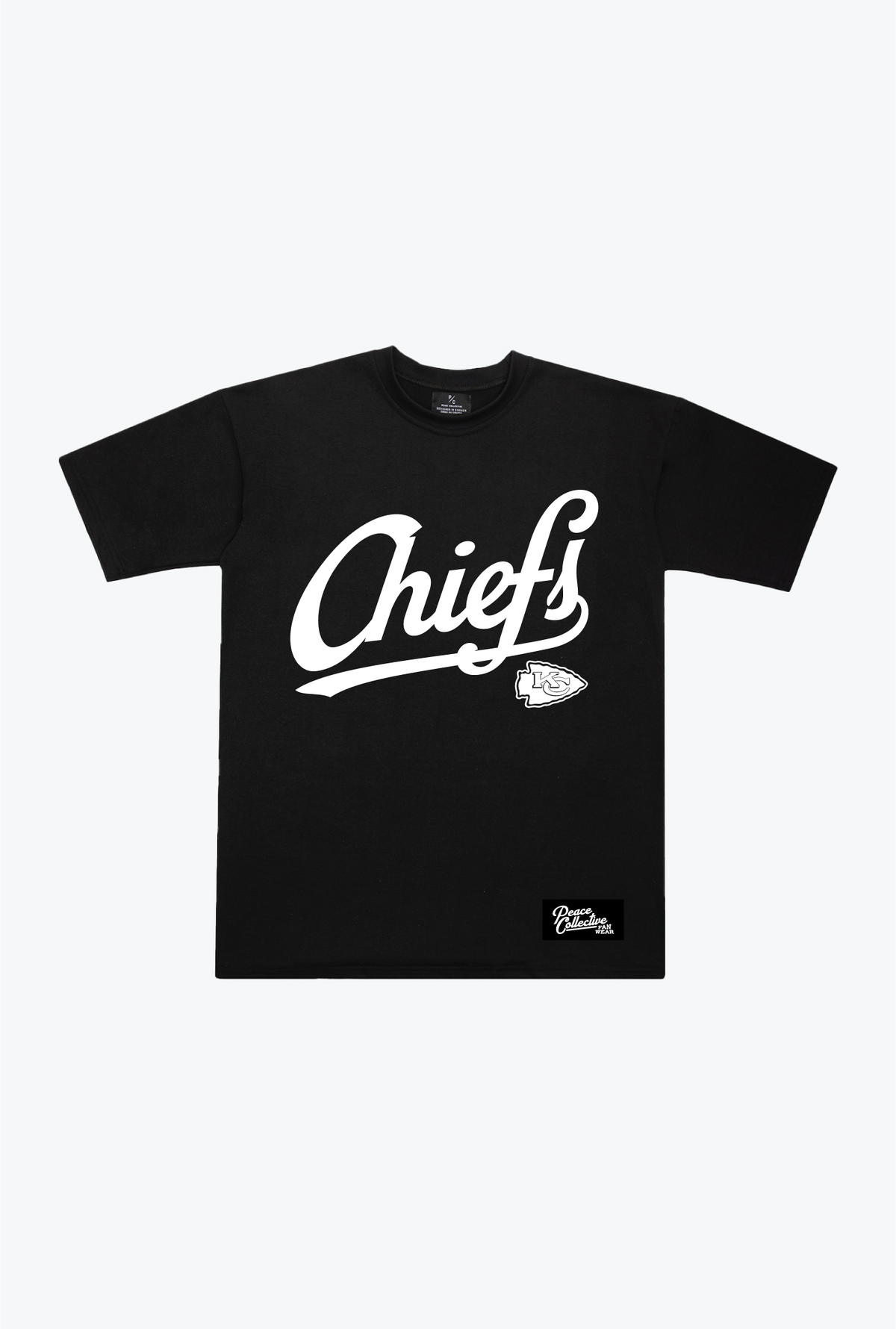 Kansas City Chiefs Script Heavyweight T-Shirt - Black