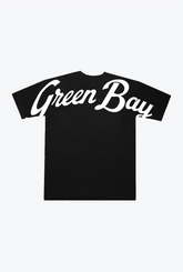 Green Bay Packers Script Heavyweight T-Shirt - Black