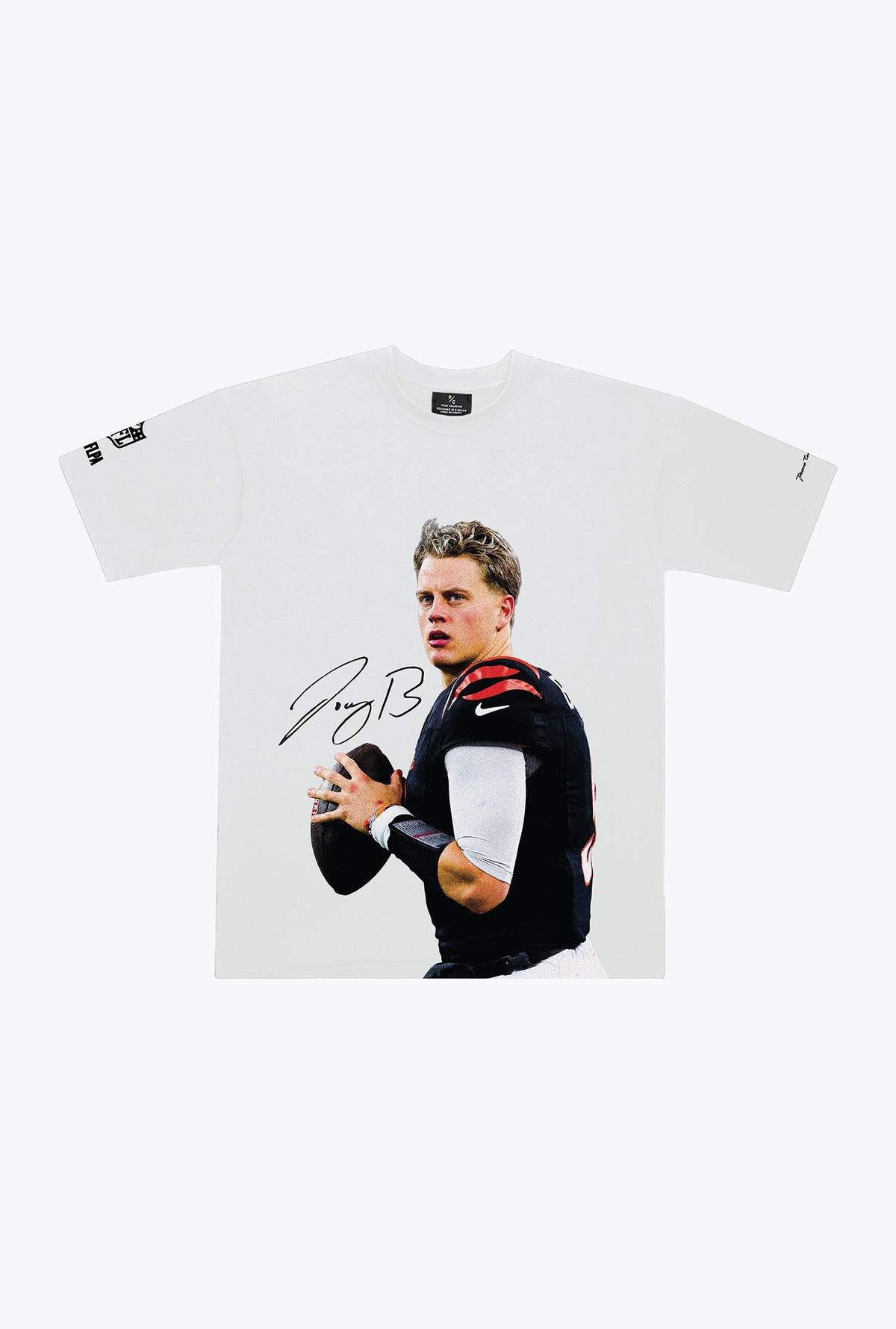 Joe Burrow Heavyweight Garment Dyed T-Shirt - White