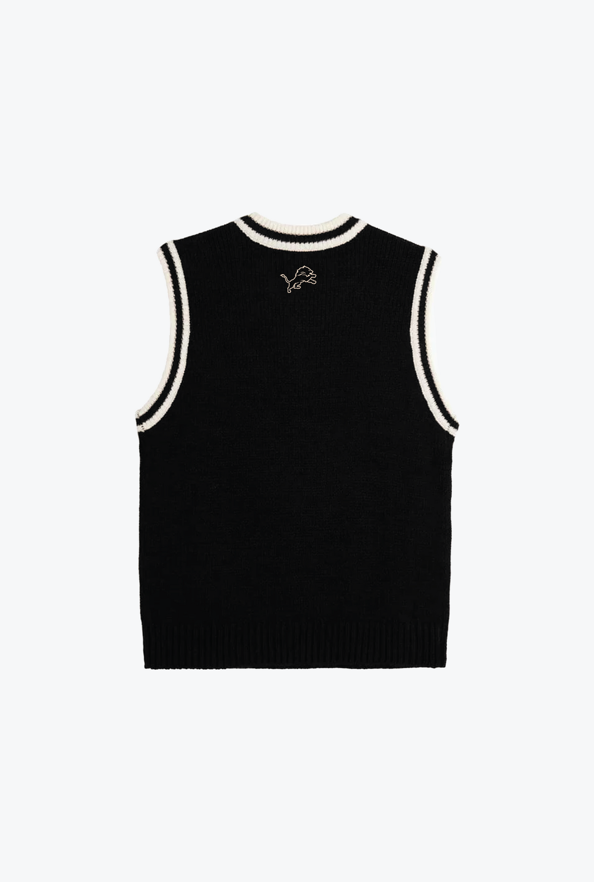 Detroit Lions Knit Sweater Vest - Black