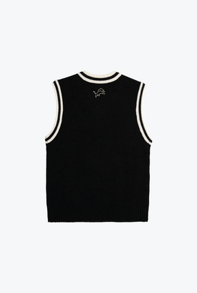 Detroit Lions Knit Sweater Vest - Black
