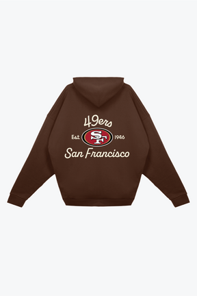 San Francisco 49ers Fanleisure Heavyweight Hoodie - Brown