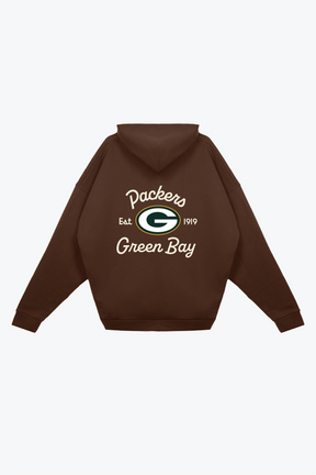 Green Bay Packers Fanleisure Heavyweight Hoodie - Brown