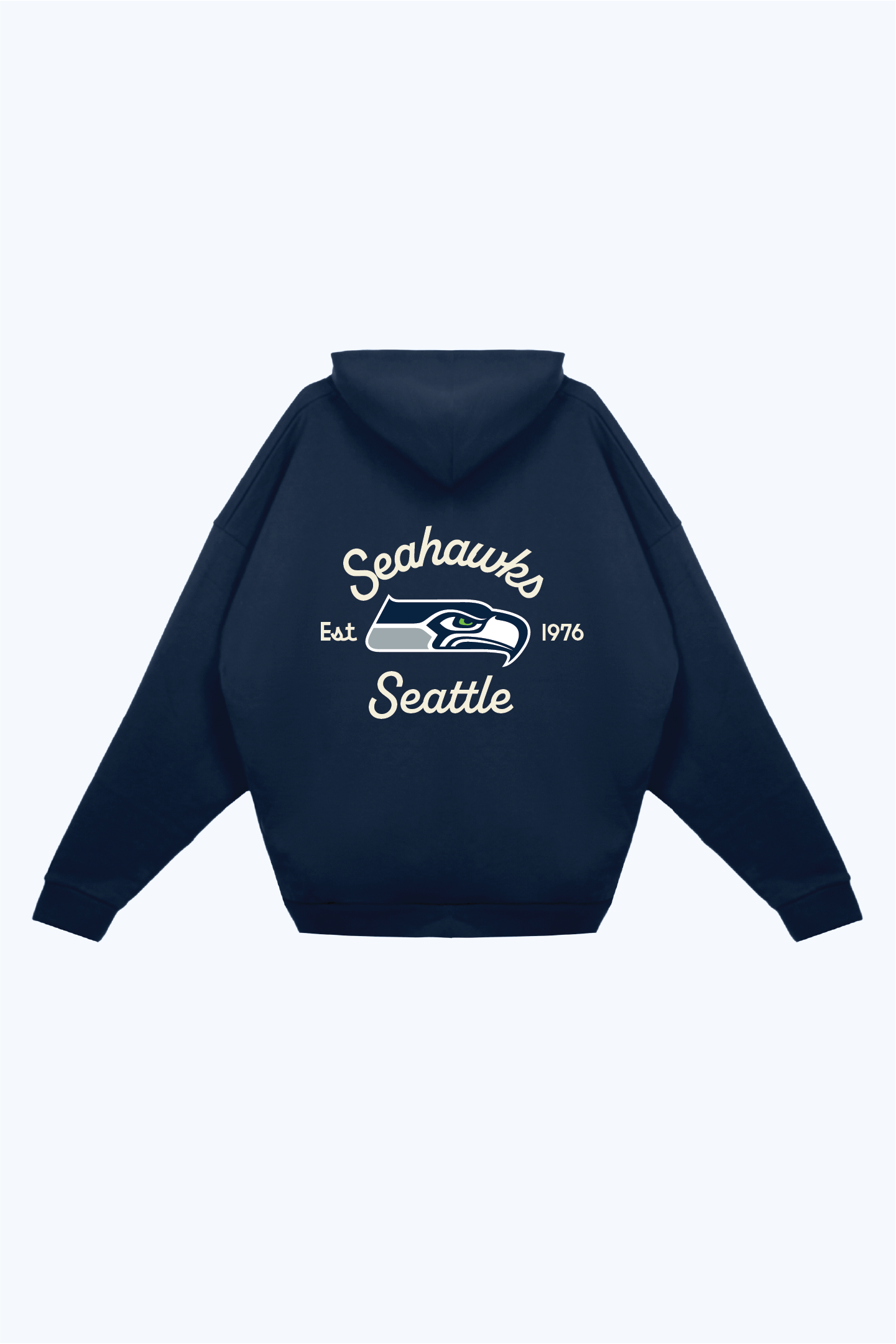 Seattle Seahawks Fanleisure Heavyweight Hoodie - True Navy