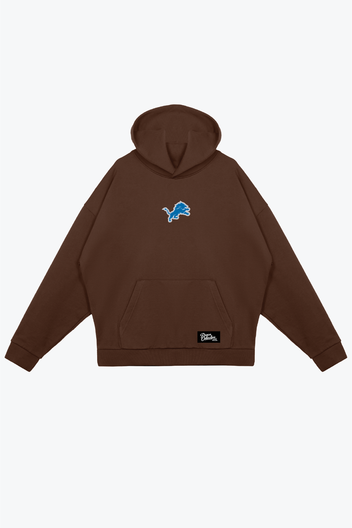 Detroit Lions Fanleisure Heavyweight Hoodie - Brown