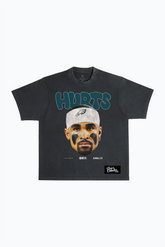 Jalen Hurts Heavyweight Garment Dyed T-Shirt - Black