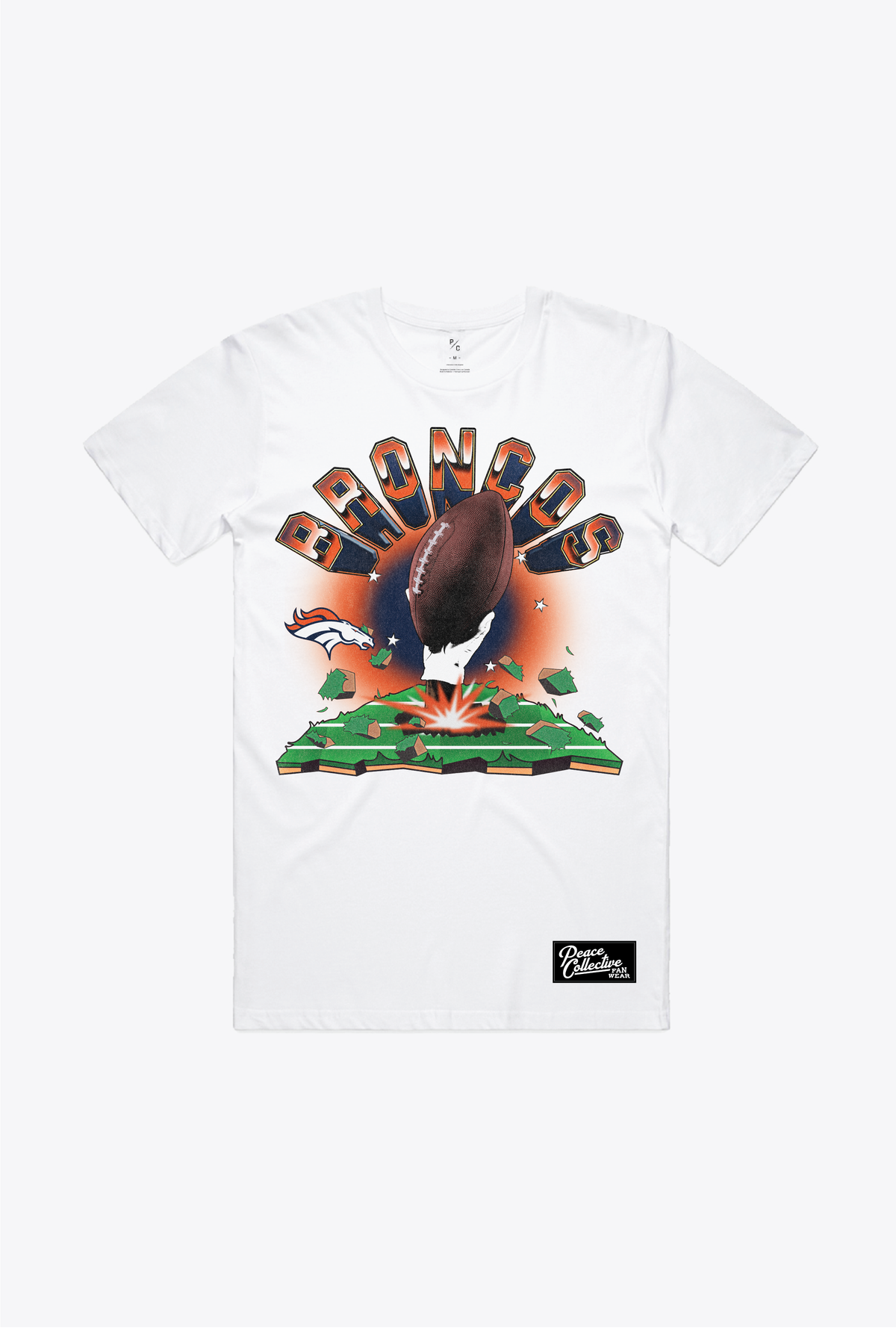 Denver Broncos Vintage Clubhouse T-Shirt - White