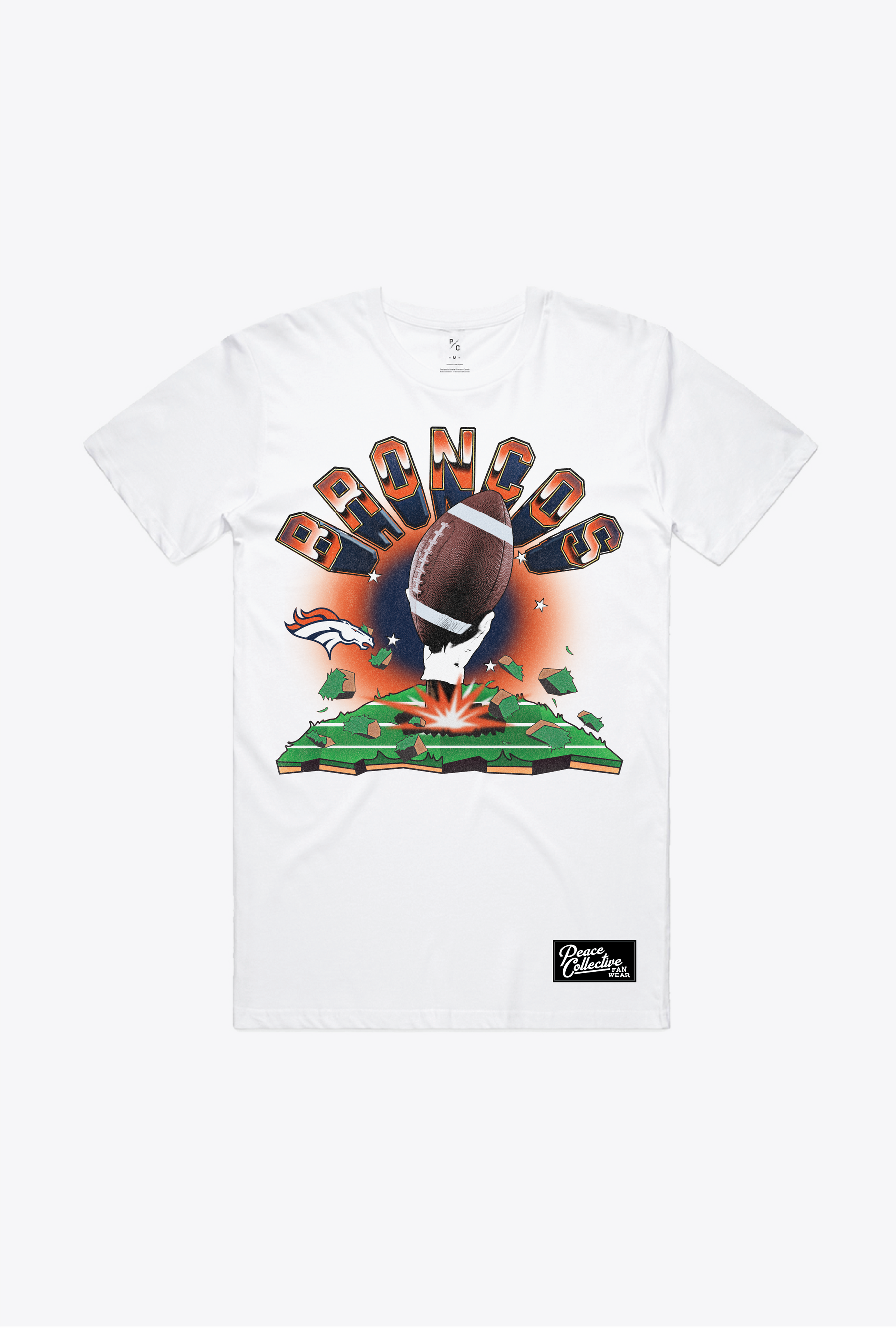 Denver Broncos Vintage Clubhouse T-Shirt - White