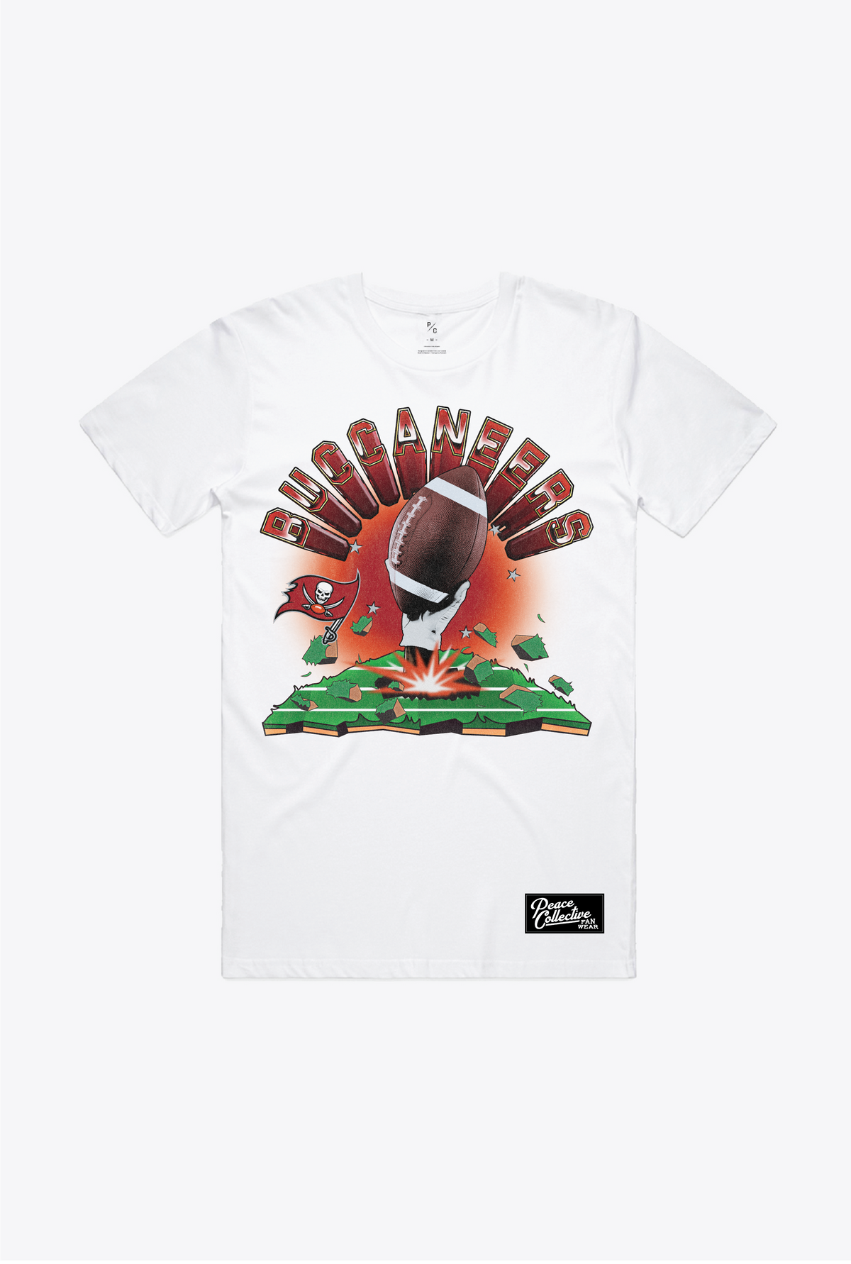 Tampa Bay Buccaneers Vintage Clubhouse T-Shirt - White
