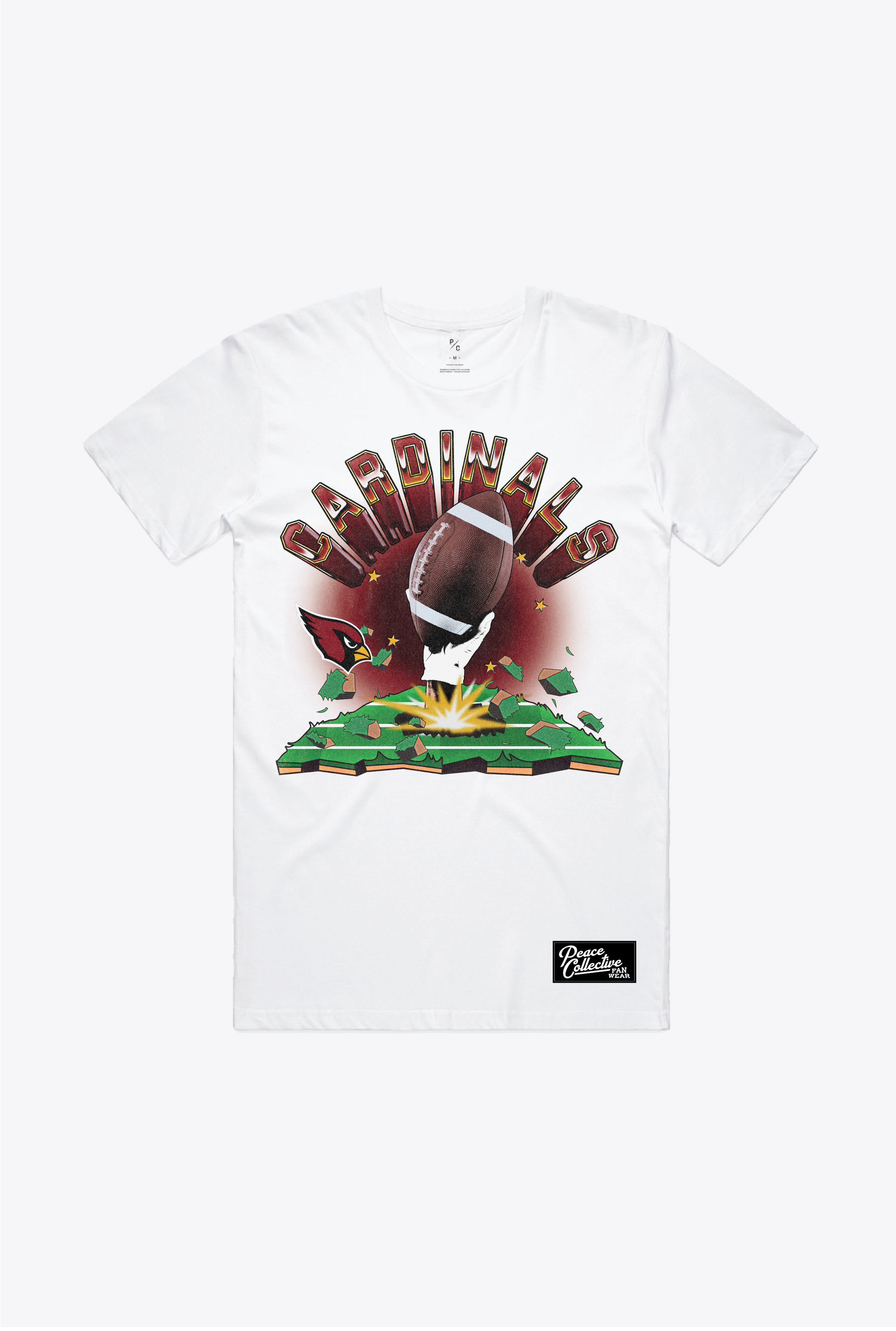 Arizona Cardinals Vintage Clubhouse T-Shirt - White