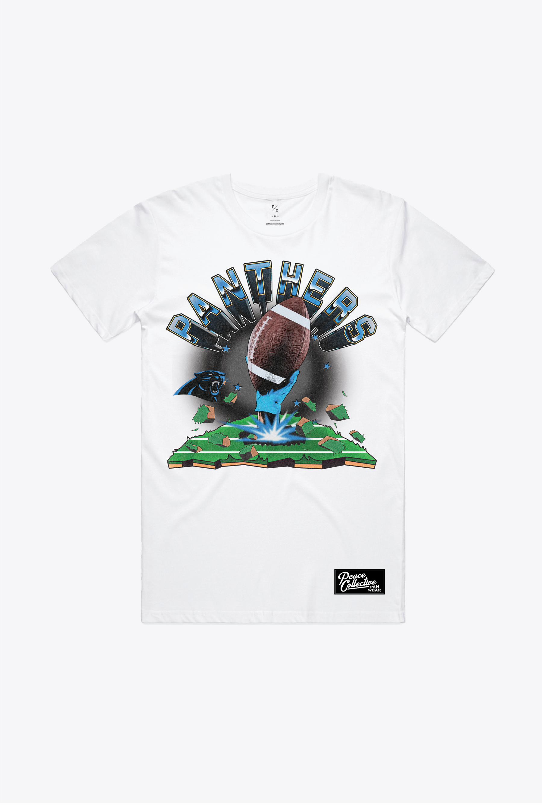 Carolina Panthers Vintage Clubhouse T-Shirt - White