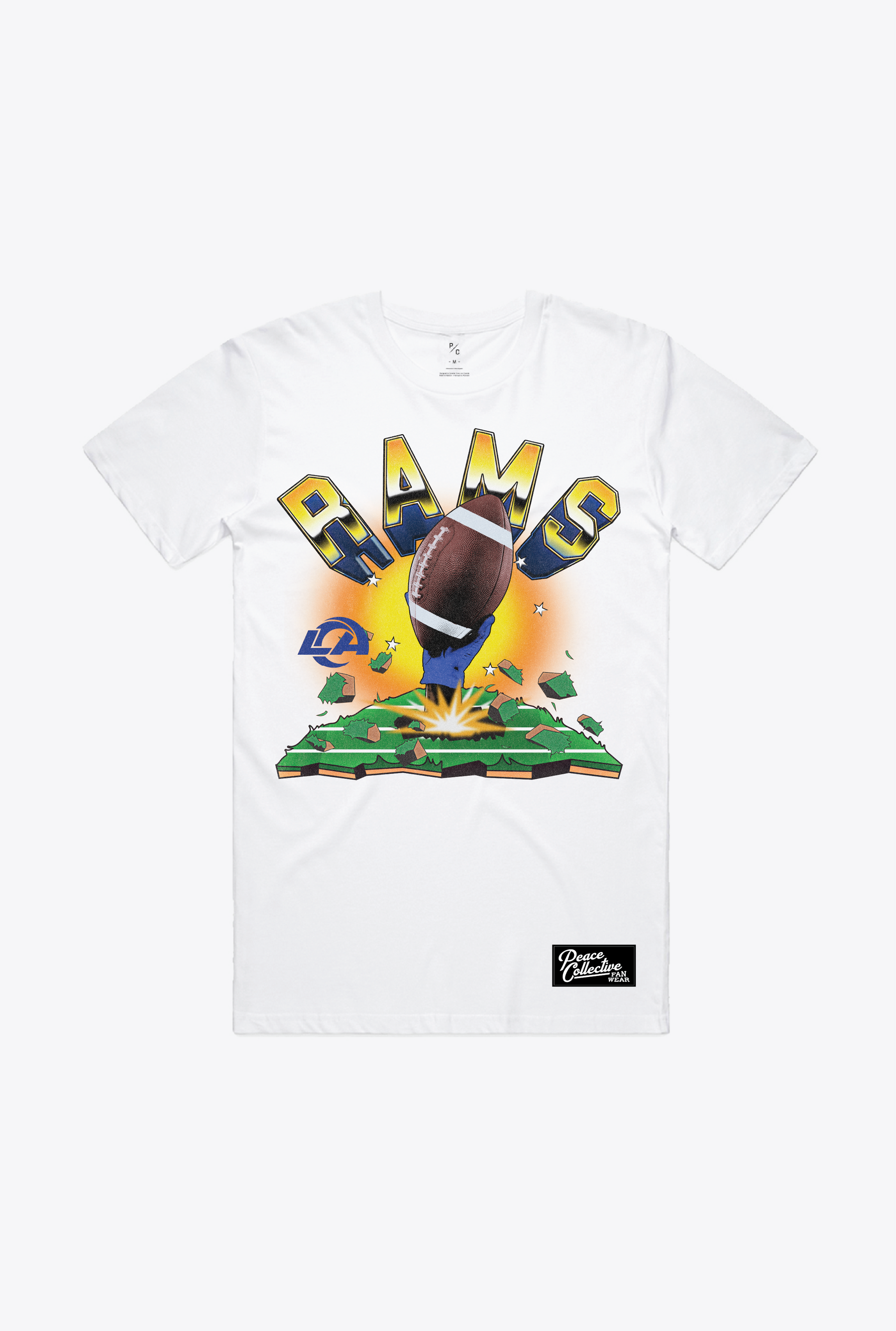 Los Angeles Rams Vintage Clubhouse T-Shirt - White