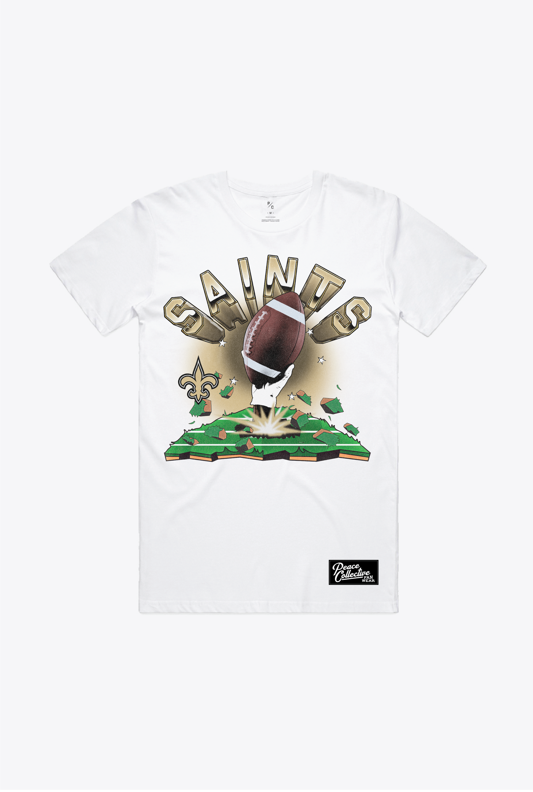 New Orleans Saints Vintage Clubhouse T-Shirt - White