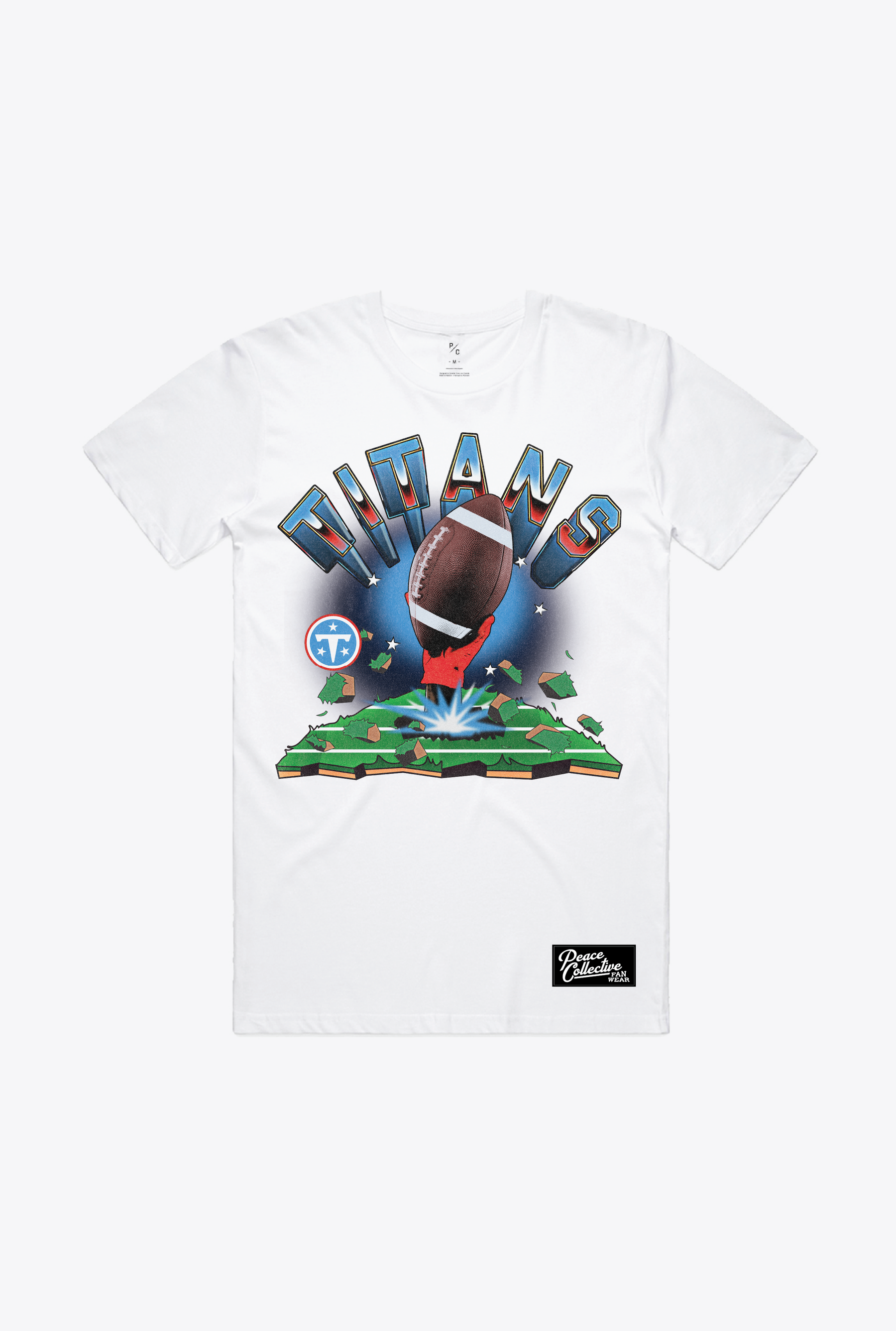 Tennessee Titans Vintage Clubhouse T-Shirt - White