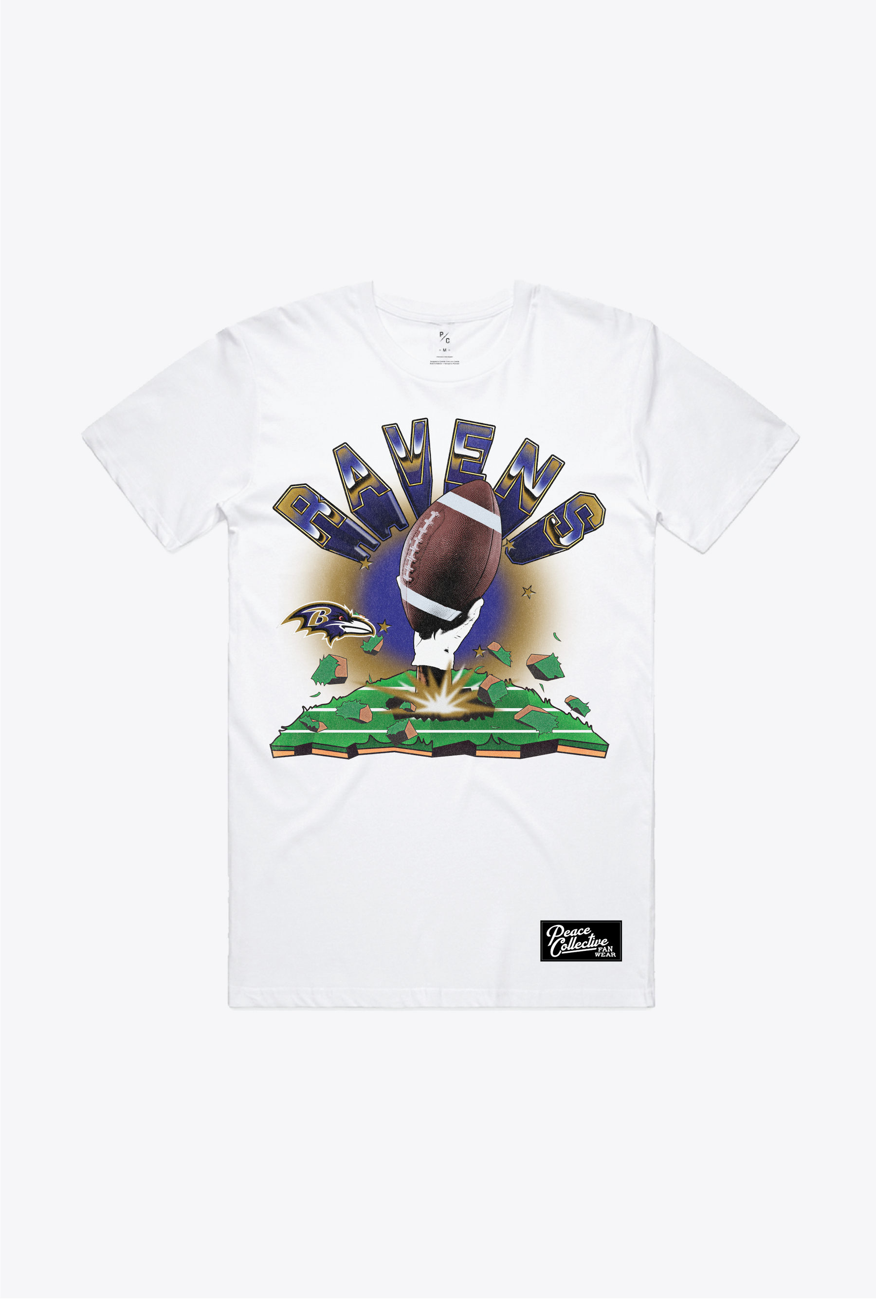 Baltimore Ravens Vintage Clubhouse T-Shirt - White