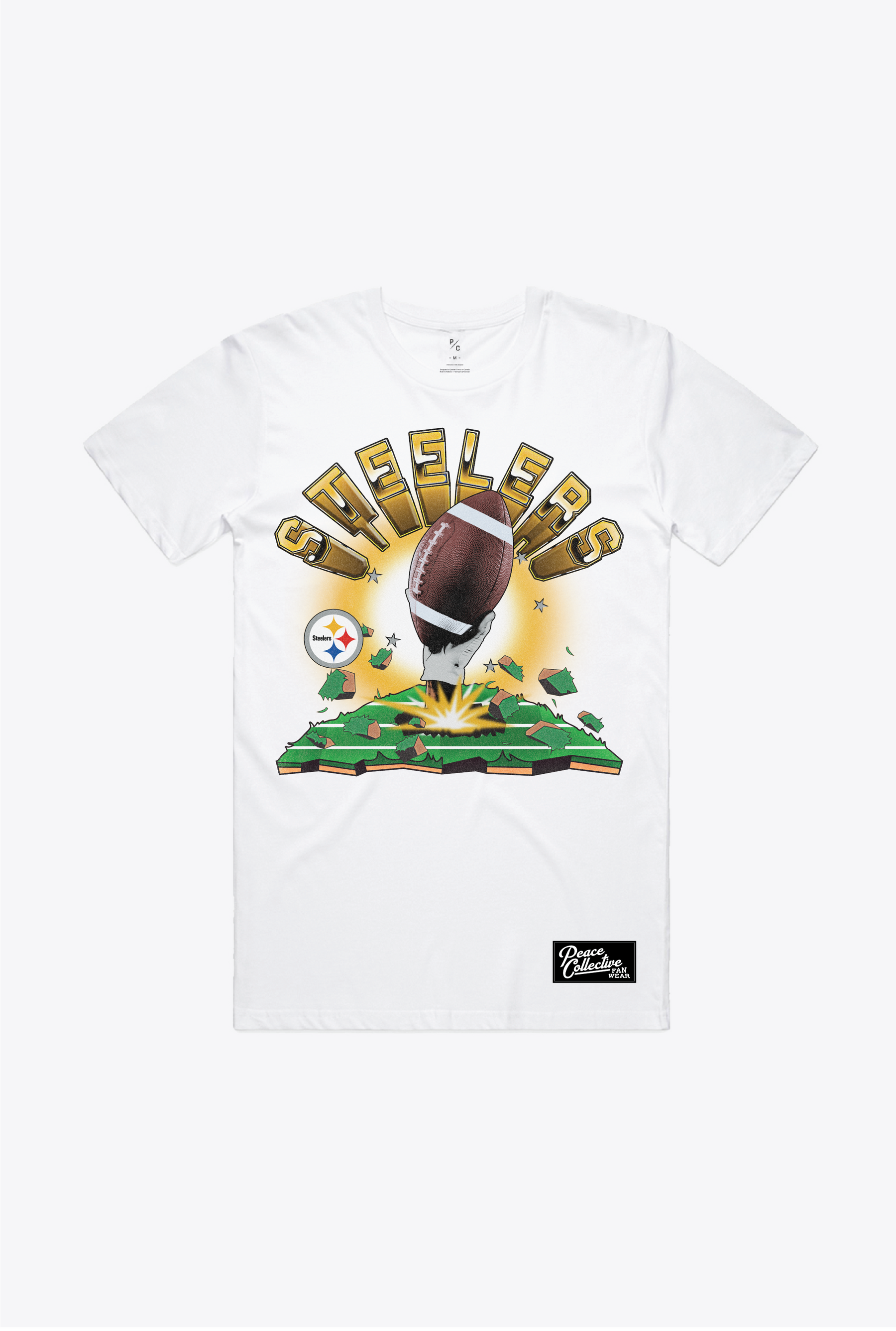 Pittsburgh Steelers Vintage Clubhouse T-Shirt - White