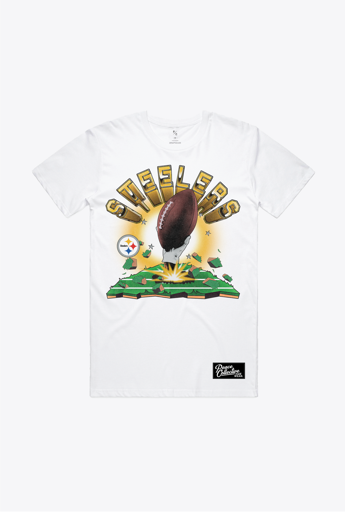 Pittsburgh Steelers Vintage Clubhouse T-Shirt - White