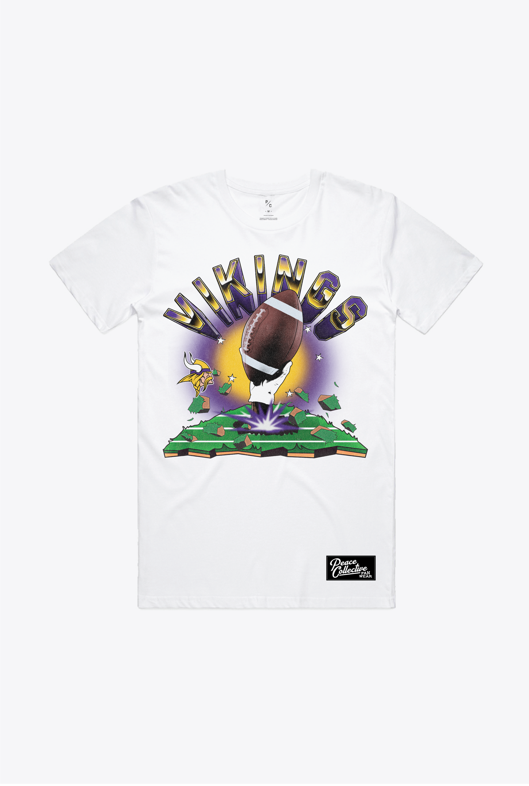Minnesota Vikings Vintage Clubhouse T-Shirt - White