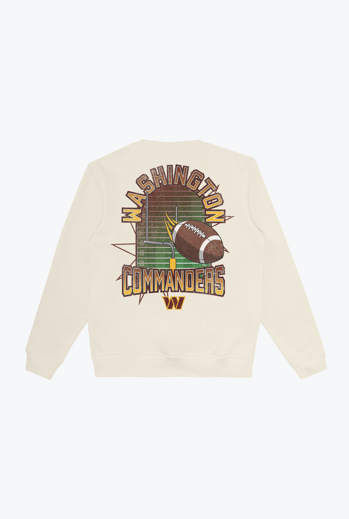 Washington Commanders Vintage Clubhouse Score Crewneck - Ivory
