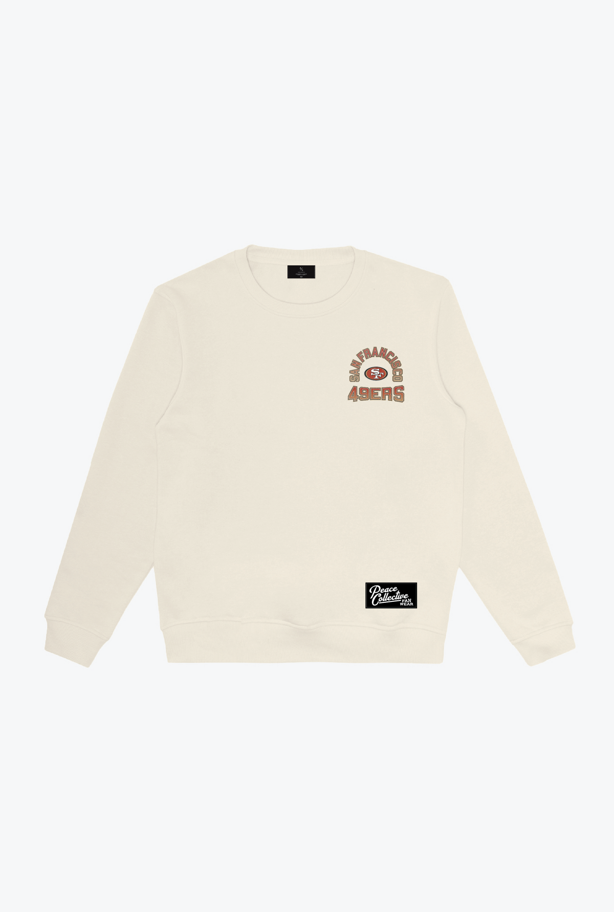 San Francisco 49ers Vintage Clubhouse Score Crewneck - Ivory