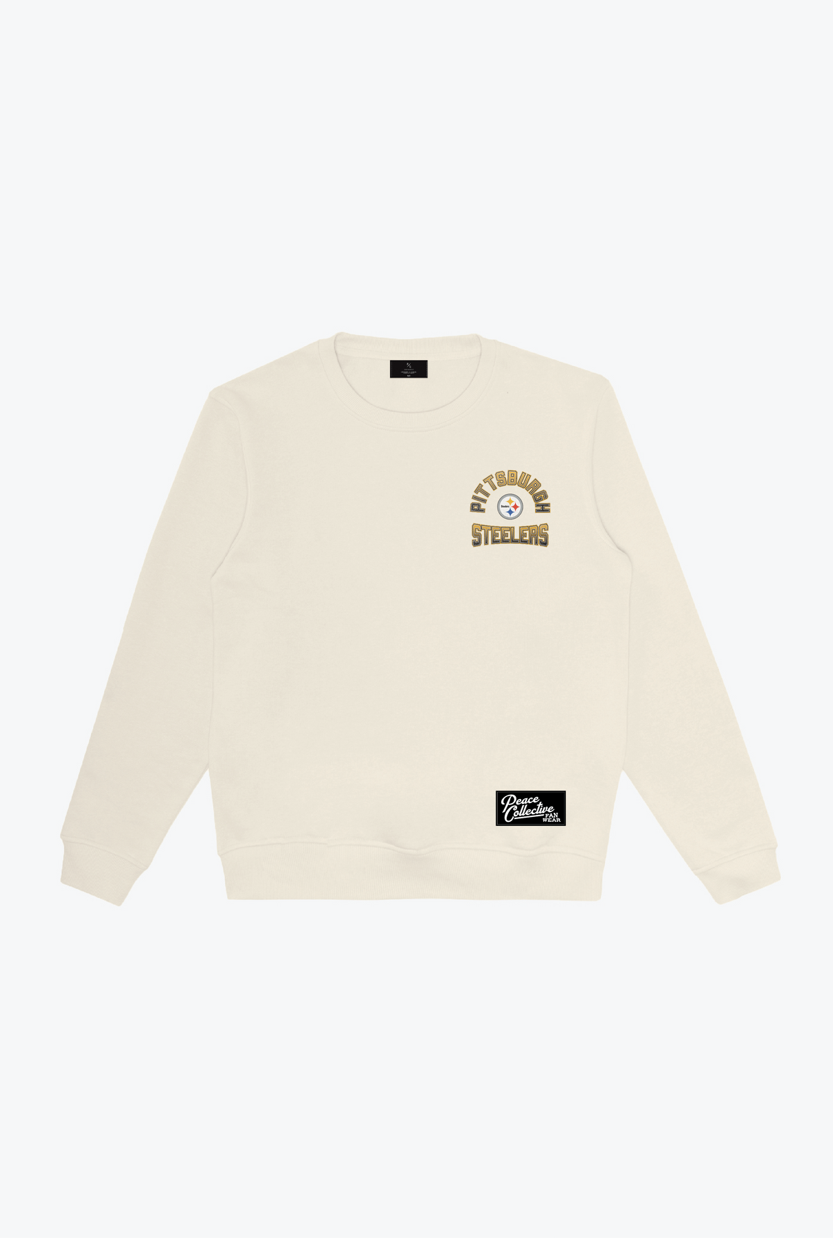 Pittsburgh Steelers Vintage Clubhouse Score Crewneck - Ivory