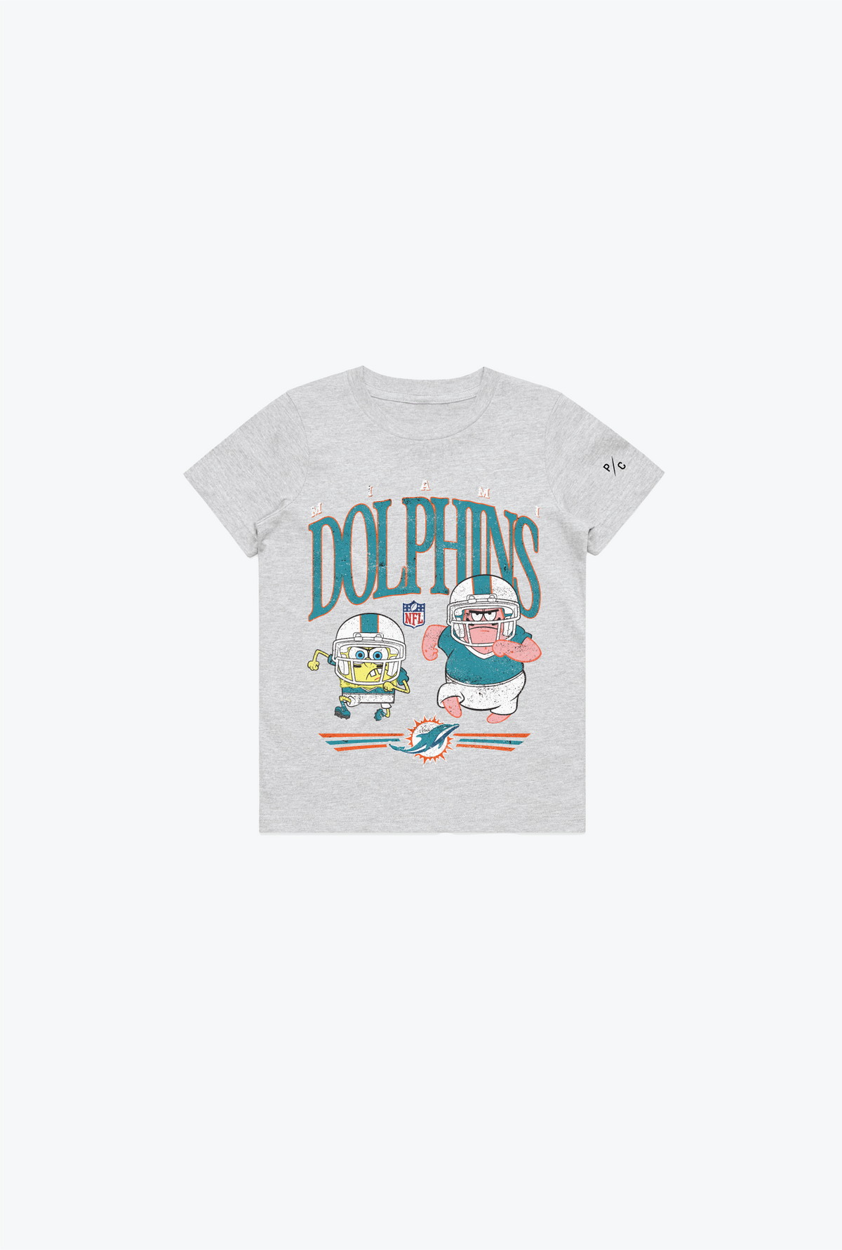 Spongebob & Patrick Rush Kids T-Shirt - Miami Dolphns