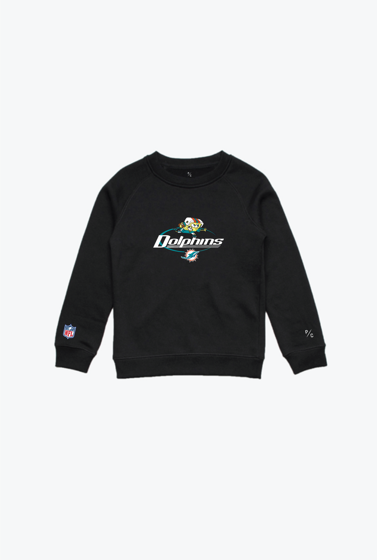 NFL x Nickelodeon Kids Embroidered Crewneck - Miami Dolphins