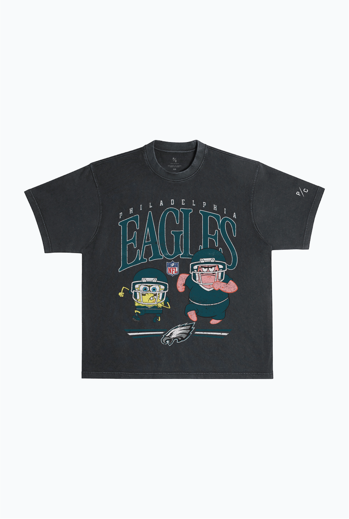 Spongebob & Patrick Rush Heavy Pigment Dye T-Shirt - Philadelphia Eagles